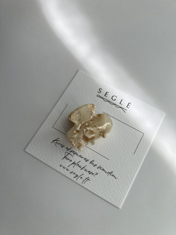 Nedidelis plaukų segtukas žnyplės SALDI KARAMELĖ - Image 3
