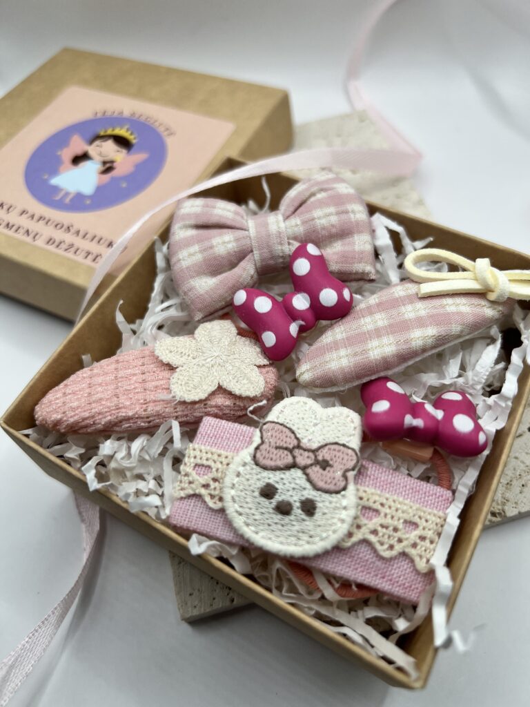 Plaukų aksesuarų rinkinys mergaitėms "Zuikis" - Image 4