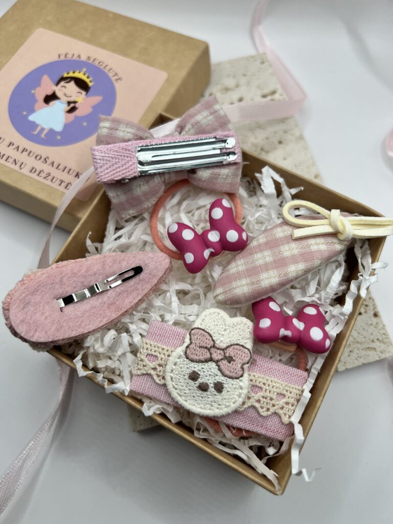 Plaukų aksesuarų rinkinys mergaitėms "Zuikis" - Image 3