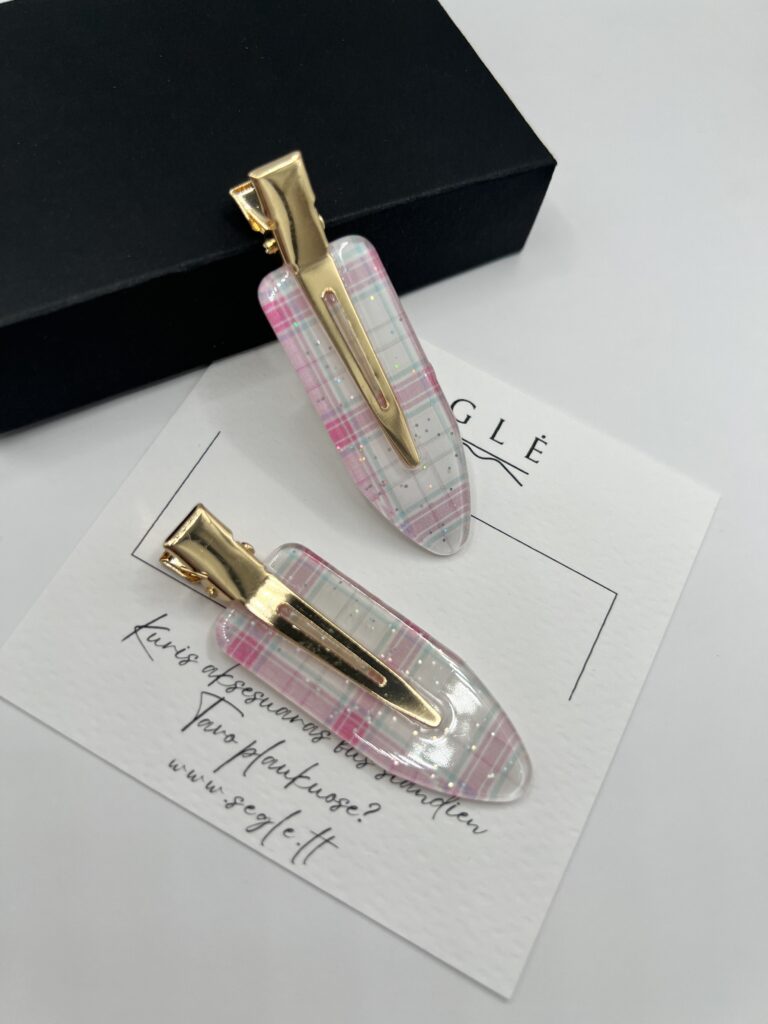 Makiažo plaukų segtukai "Mano diena"