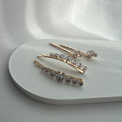 Metaliniai plaukų segtukai vestuvinėms šukuosenoms