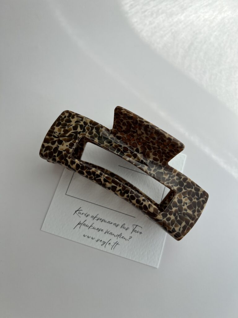 Plaukų segtukas žnyplės RUSVA AGUONĖLĖ - Image 7