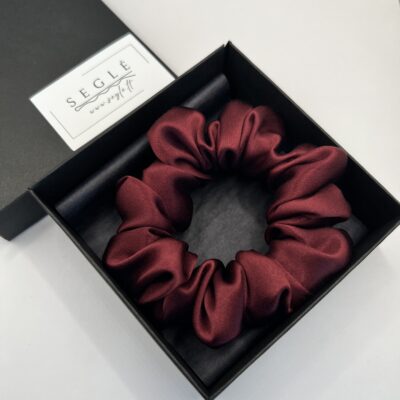 Šilkinės plaukų gumytės RUBINAS