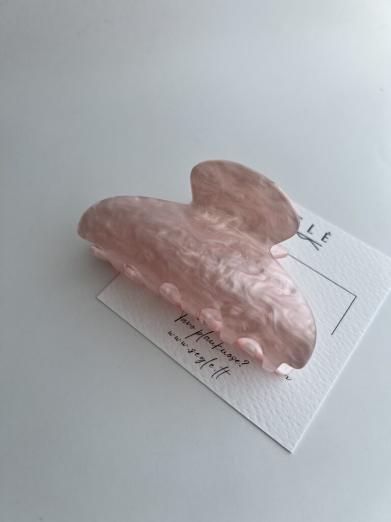 Plaukų segtukas - žnyplės RAUSVAS KORALAS - Image 3