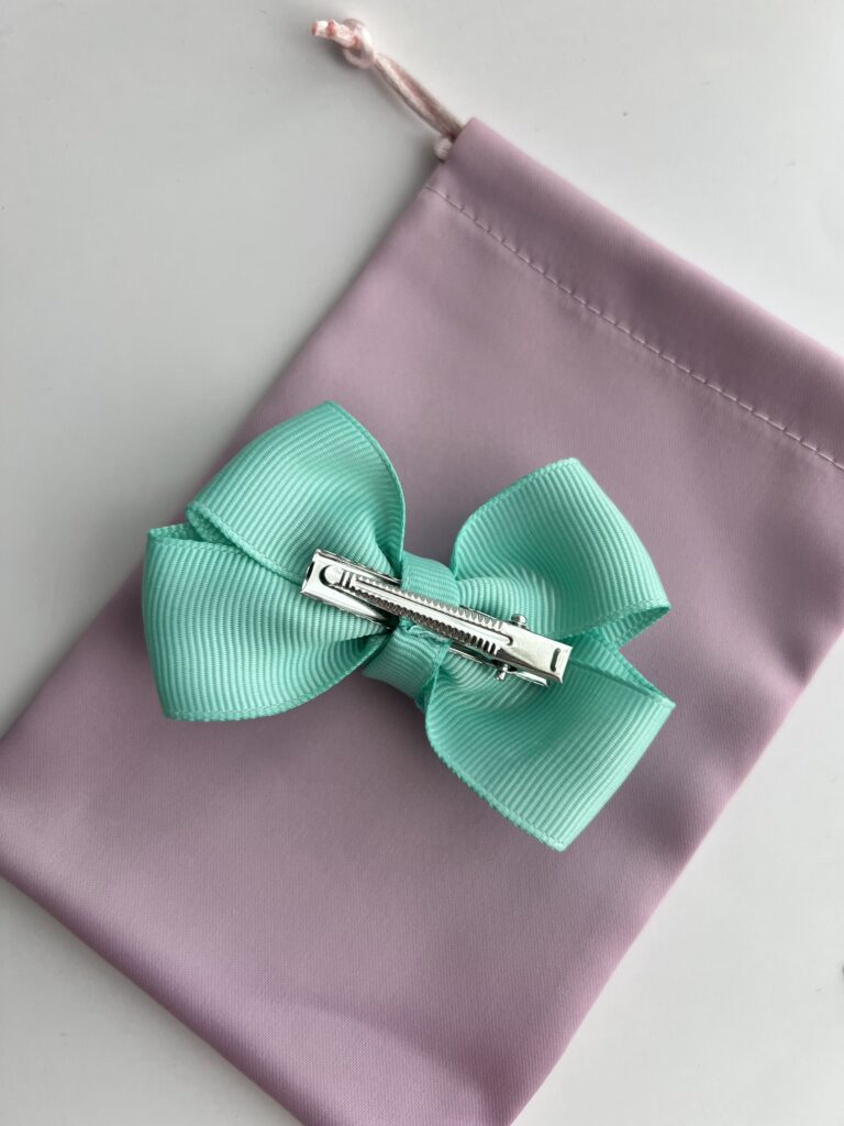 Plaukų segtukas mergaitėms „Kaspinėlis Mėta” - Image 2