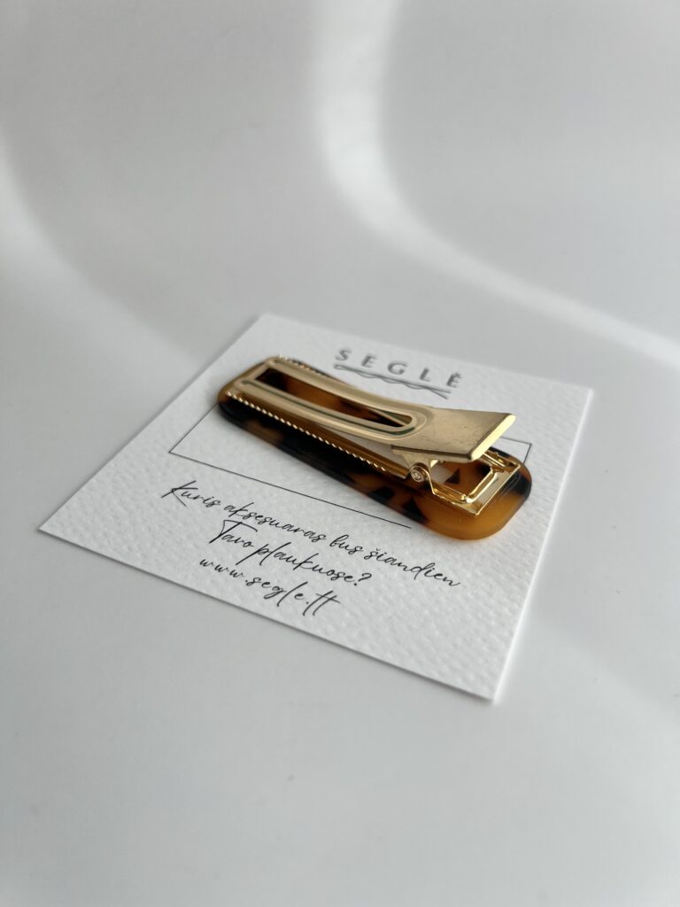 Plaukų segtukas "Tamsi karamelė" - Image 2