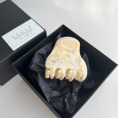 Plaukų segtukas žnyplės KOKOSINĖ LATTE KAVA