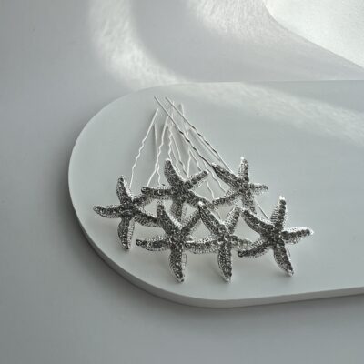 Metaliniai smeigtukai plaukų kuodui su žvaigždėmis