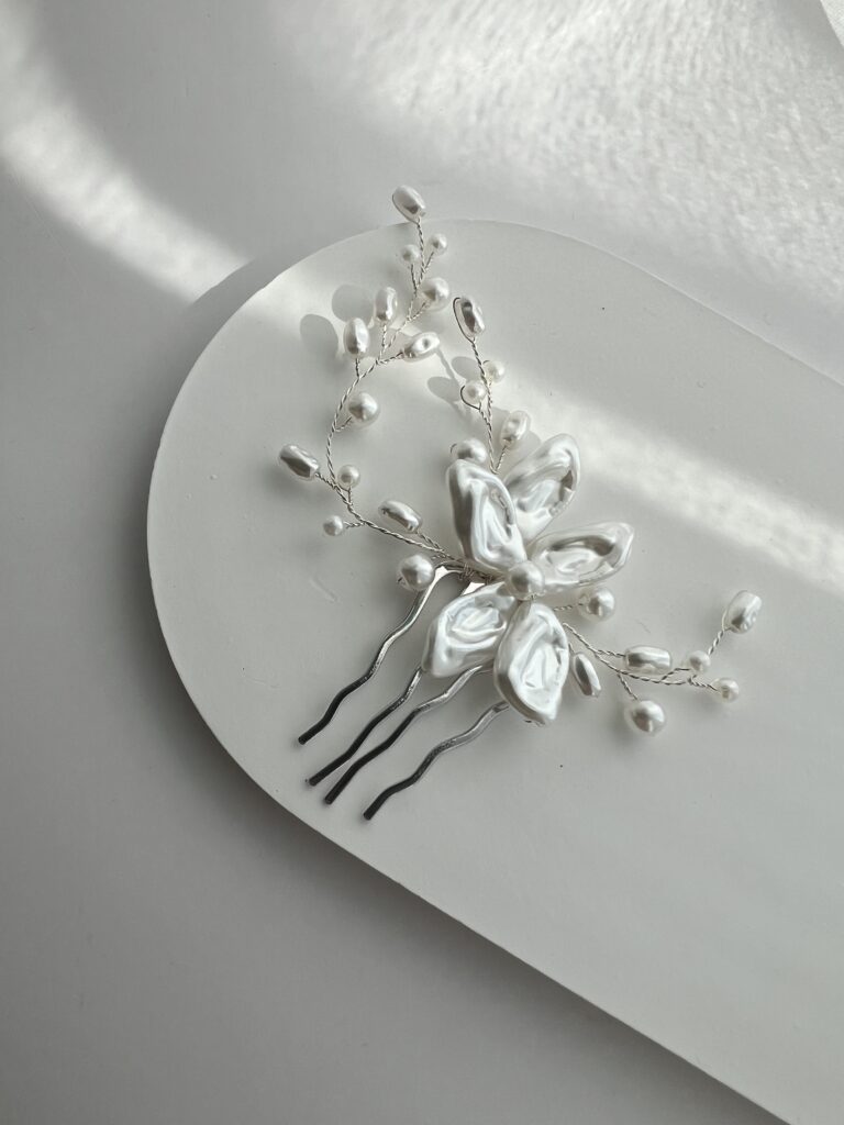 Plaukų sagė nuotakoms GĖLĖ - Image 3