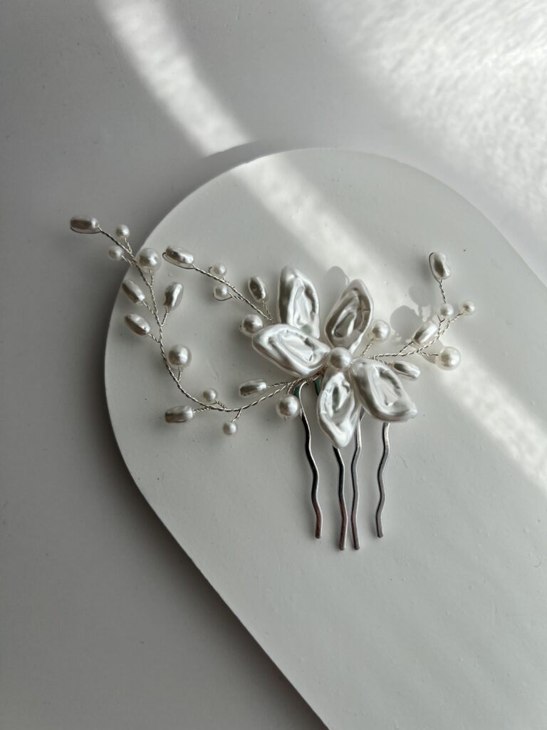 Plaukų sagė nuotakoms GĖLĖ - Image 2